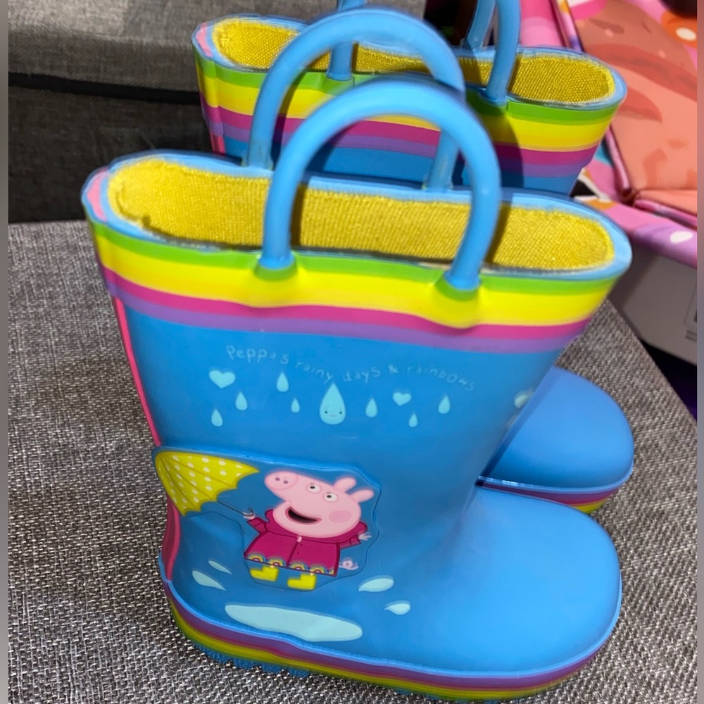 Peppa pig toddler rain boots